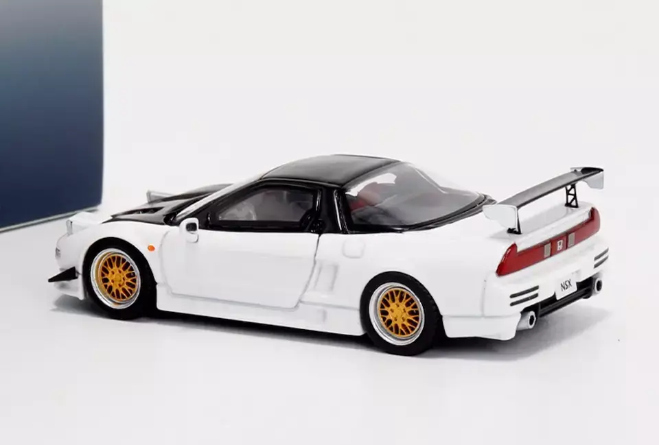 Thumbnail: HONDA NSX MK1 NA1 WHITE CARBON HOOD 1/64 SCALE DIECAST CAR MODEL BY FUJI MODELS