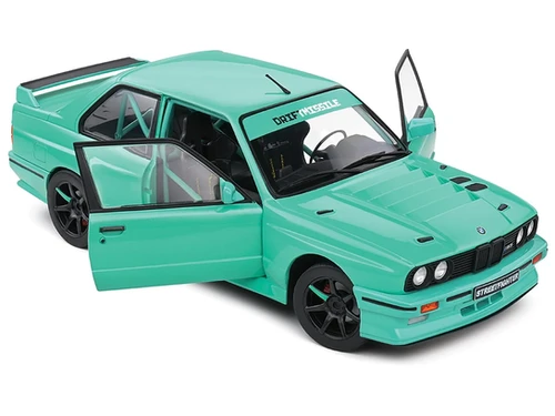 1990 BMW E30 M3 CUSTOM DRIFT MISSILE BLUE 1/18 CAR BY SOLIDO