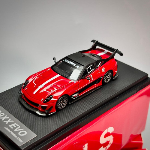 FERRARI 599XX EVO RED #11 1/64 DIECAST CAR MODEL BY LS MODELS