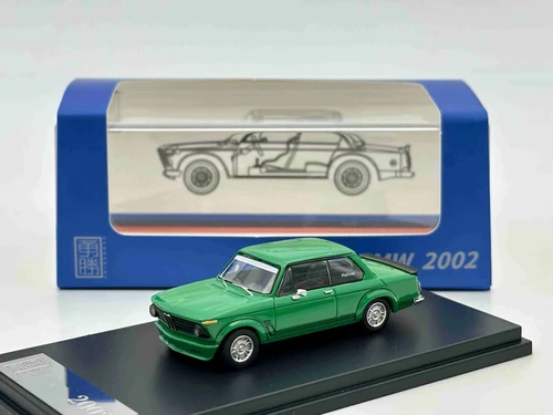 BMW 2002 TURBO GREEN 1/64 DIECAST CAR MODEL BY YS MODELS | JVK Toys
