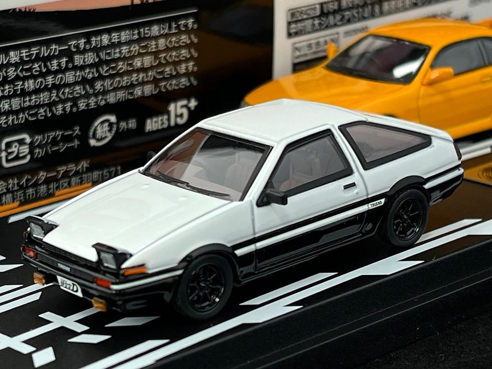 Thumbnail: TOYOTA AE86 FUJIWARA TAKUMI NISSAN SILVIA S14 KENTA INITIAL D 1/64 BY MODELERS