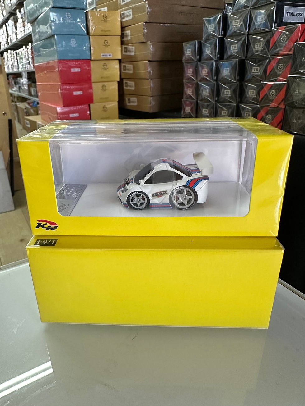 Thumbnail: MCLAREN F1 LM MARTINI LIVERY 100 PIECES MADE 1/64 RESIN CAR MODEL BY KR MODELS