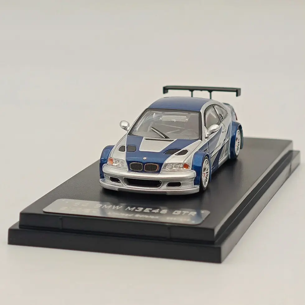 Thumbnail: BMW M3 E46 GTR NEED FOR SPEED LIVERY 1/64 DIECAST CAR BY GHOST PLAYER