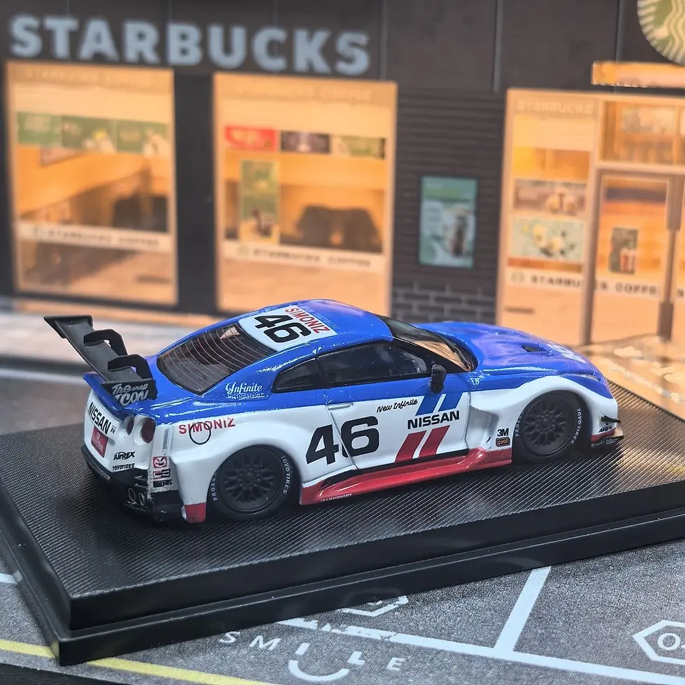 Thumbnail: NISSAN SKYLINE 35GT-RR LBWK #46 BRE 1/64 DIECAST CAR BY MY MODEL COLLECT
