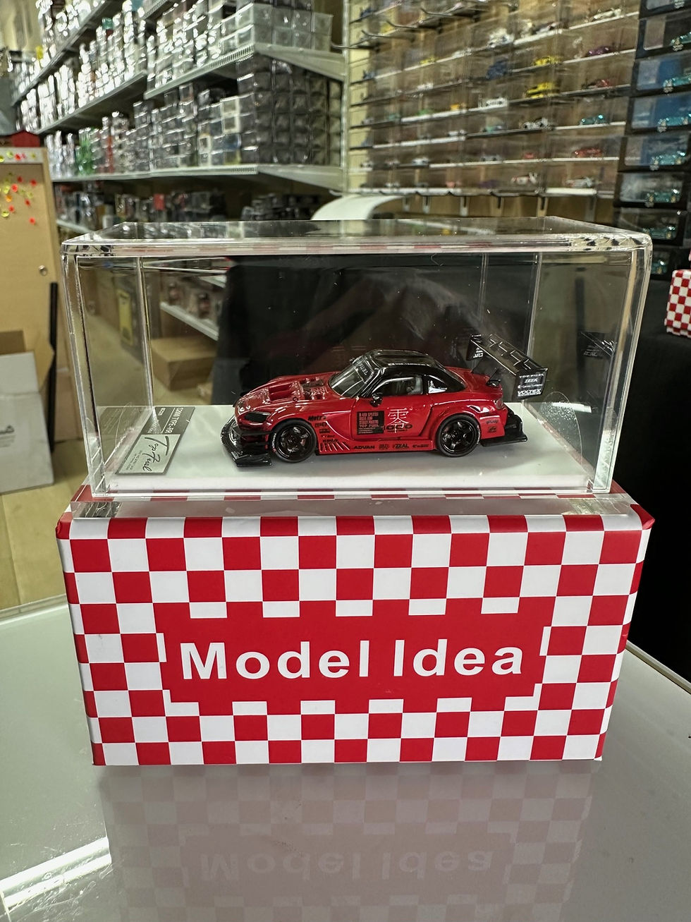 Thumbnail: HONDA S2000 AP1 RACING TOP FUEL TYPE-RR RED 1/64 RESIN CAR BY MODEL IDEA