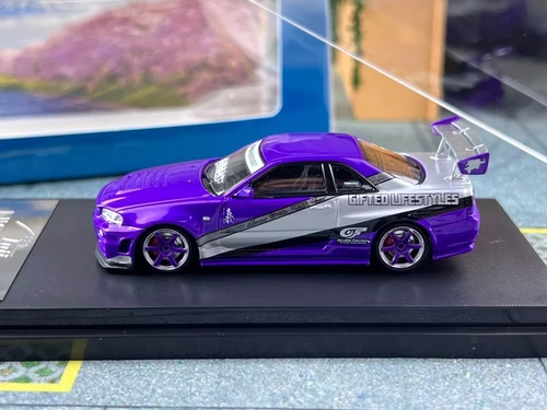 NISMO SKYLINE GT-R R34 Z-tune ミニカー 1/24 Nismo R34 GTR Z-Tune Sports Car - Squadron.com