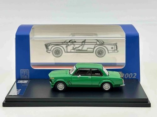 BMW 2002 TURBO GREEN 1/64 DIECAST CAR MODEL BY YS MODELS | JVK Toys
