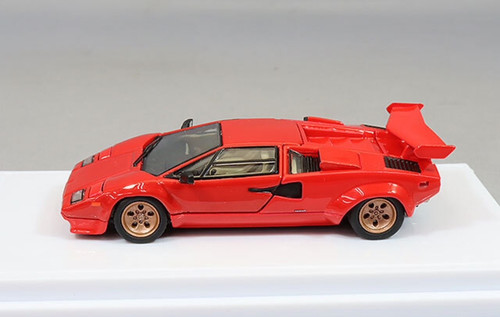 LAMBORGHINI COUNTACH LP5000 RED TAIL 1/64 DIECAST CAR MODEL BY