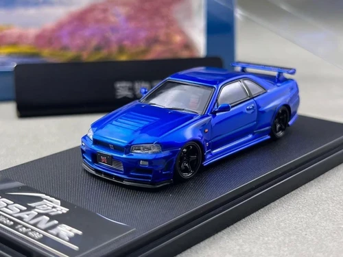 ミニカー 1/43 NISMO R34 GT-R Z-tune Bayside Blue Nismo R34 GT-R Z-tune (Bayside Blue) (Diecast Car) - HobbySearch