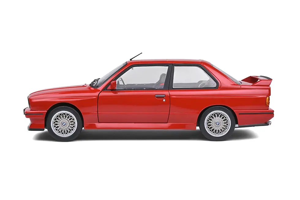 Thumbnail: 1986 BMW E30 M3 RED 1/18 SCALE DIECAST CAR MODEL BY SOLIDO 1801502