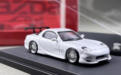 MAZDA RX-7 VEILSIDE WHITE 299 PCS 1/64 SCALE DIECAST CAR MODEL BY