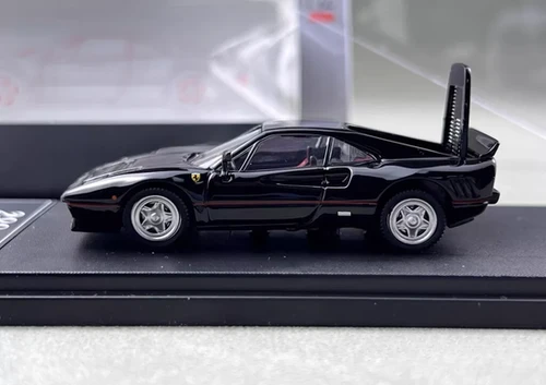 FERRARI 288 GTO BLACK HOOD OPENS 1/64 DIECAST CAR BY HONE MODEL