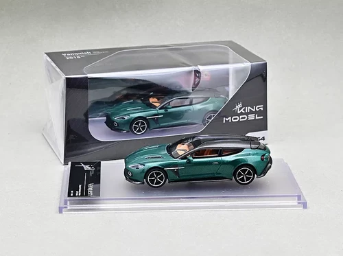 ASTON MARTIN VANQUISH ZAGATO SHOOTING BREAK GREEN 1/64 DIECAST CAR