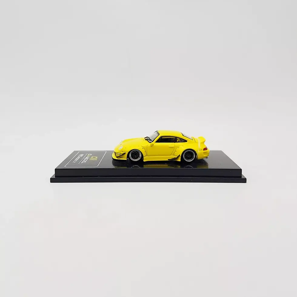 Thumbnail: PORSCHE 911 993 WIDEBODY WITH EXTRA WHEELS & TAIL 1/64 DIECAST CAR BY CM MODEL