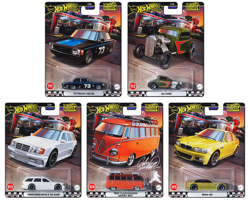 2024 BOULEVARD SET OF 5 Z CASE 1/64 DIECAST CAR MODEL BY HOT