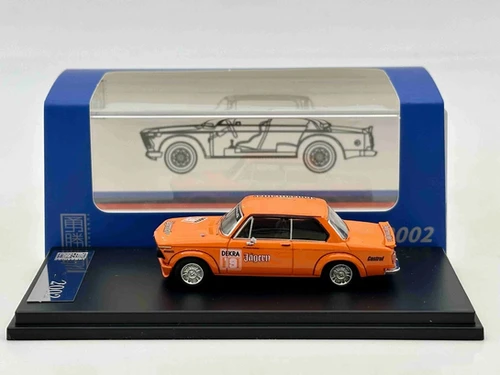 BMW 2002 TURBO ORANGE JAGERMEISTER 1/64 DIECAST CAR MODEL BY YS