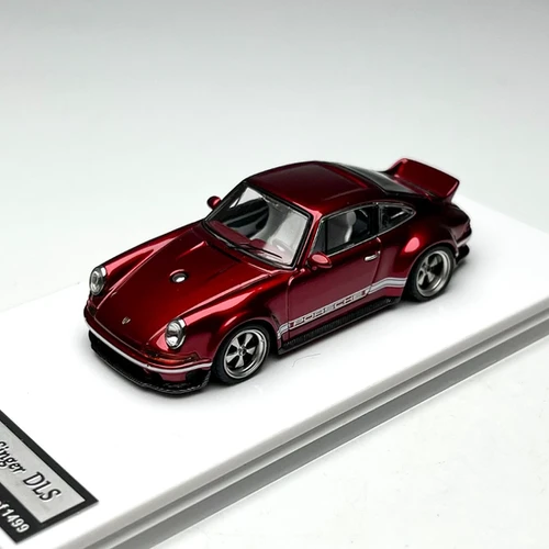 PORSCHE SINGER DLS WINE RED 1/64 DIECAST CAR BY ZINCIT MODEL | JVK