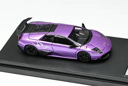 ラヴィ様 LAMBORGHINI MURCIELAGO LP670 SV PURPLE REAR OPENS 1/64 DIECAST CAR