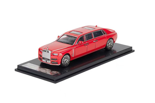 ROLLS ROYCE PHANTOM 8 EXTENDED VERSION RED ONLY 1/64 DIECAST CAR