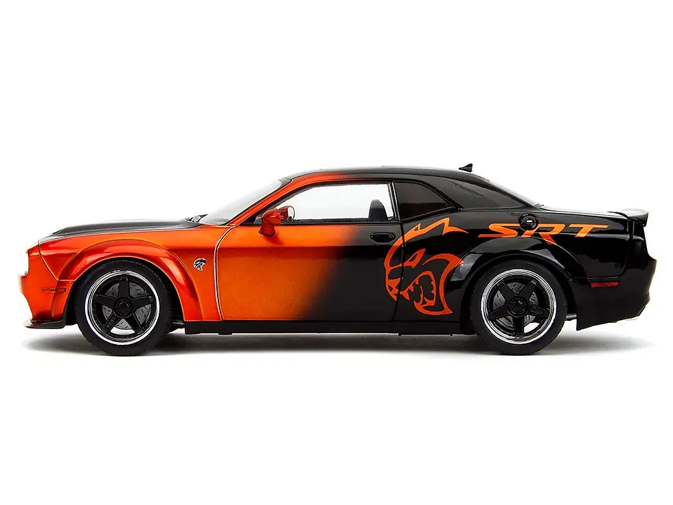 Thumbnail: DODGE CHALLENGER SRT HELLCAT ORANGE 1/18 DIECAST CAR MODEL BY JADA TOYS 35722