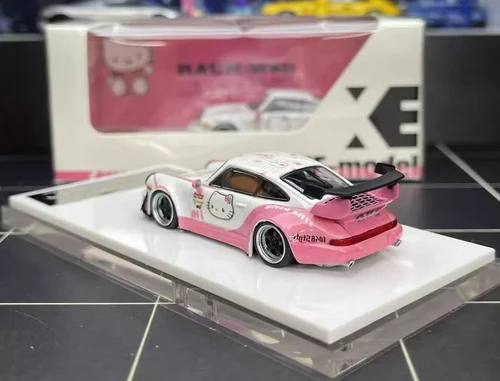 PORSCHE RWB 964 HELLO KITTY 1/64 DIECAST CAR BY XKE MODEL | JVK Toys