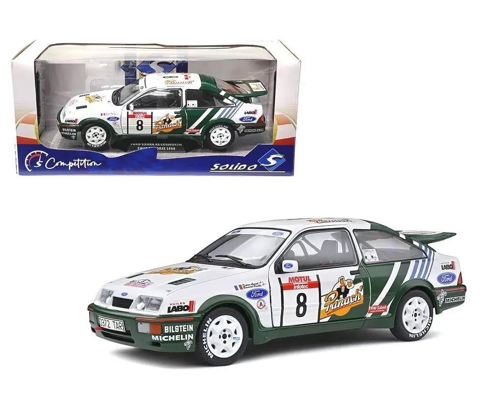 FORD SIERRA RS COSWORTH #8 TOUR DE CORSE 1988 AURIOL OCCELLI 1/18 SOLIDO 1806102