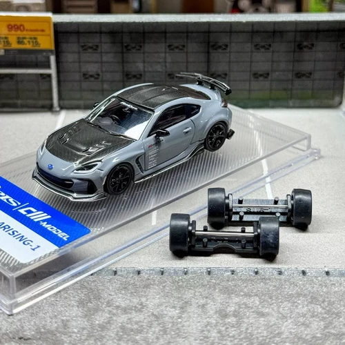 SUBARU BRZ VARIS ARIZING-1 EXTRA WHEELS 1/64 DIECAST CAR BY CM