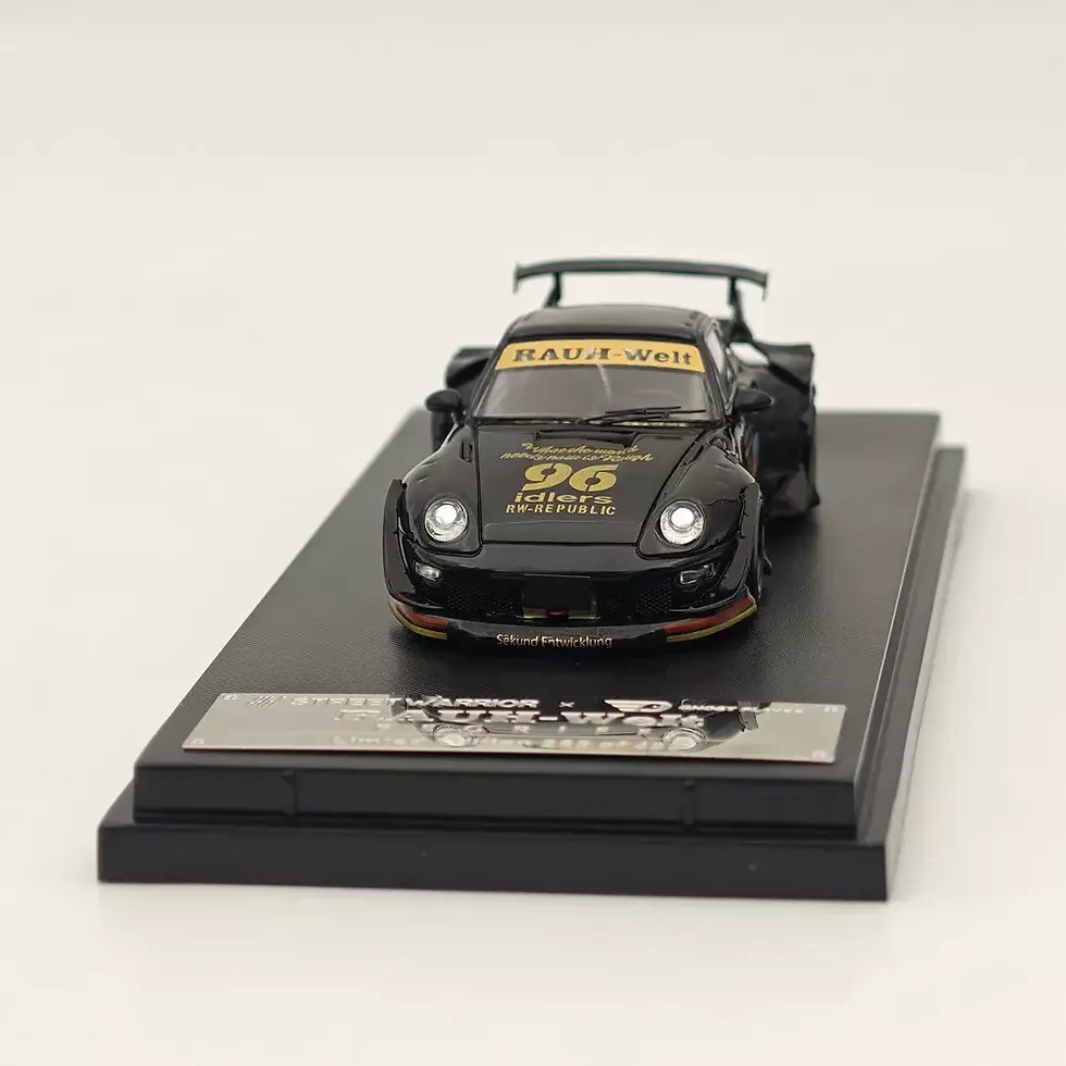 Thumbnail: PORSCHE RWB 993 CHARLENE BLACK LOW TAIL 1/64 SCALE DIECAST CAR BY STREET WARRIOR