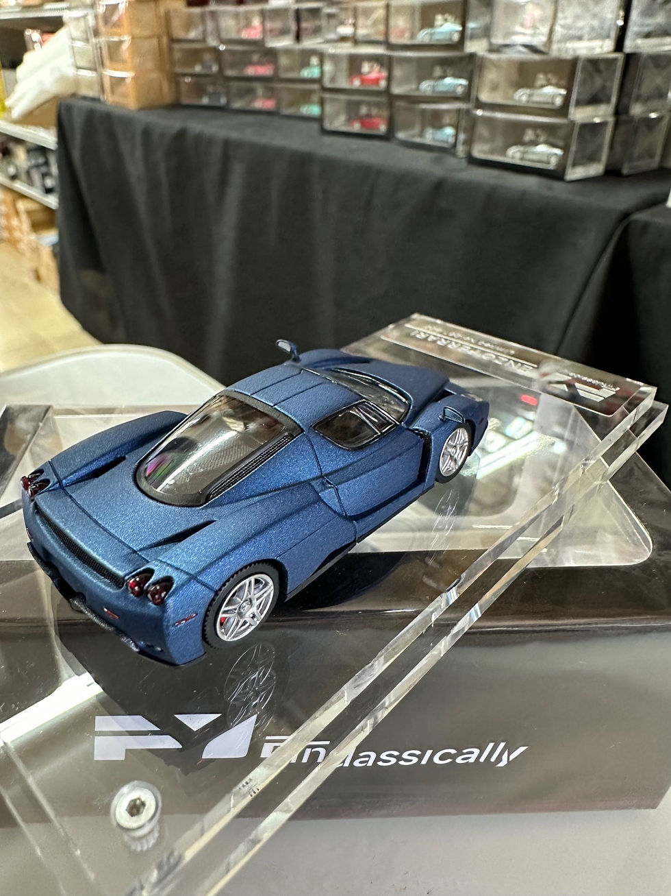 801-233 ACE 1/64 フェラーリ Ferrari ENZO ブルー 2002 Hot Wheels Blue Enzo Ferrari 1:64 Diecast Sports Car