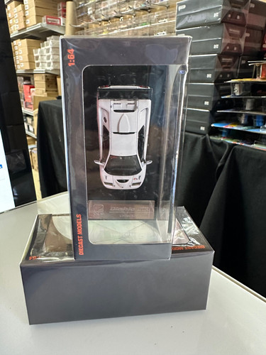 LAMBORGHINI DIABLO GT WHITE BLACK WHEELS 1/64 DIECAST CAR BY DCM