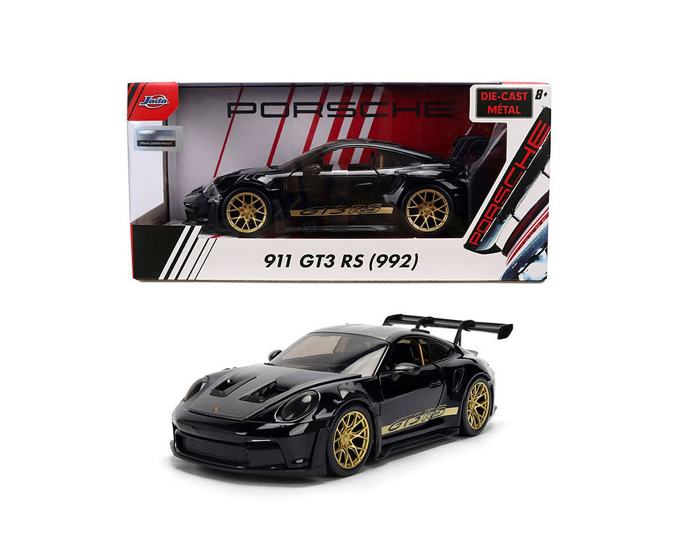 Thumbnail: PORSCHE 992 GT3 RS BLACK 1/24 DIECAST CAR MODEL BY JADA TOYS 37810