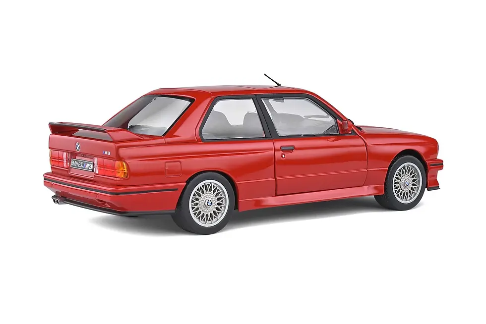 Thumbnail: 1986 BMW E30 M3 RED 1/18 SCALE DIECAST CAR MODEL BY SOLIDO 1801502