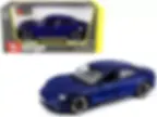 PORSCHE TAYCAN TURBO S BLUE 1/24 SCALE DIECAST CAR MODEL BY BBURAGO 21098