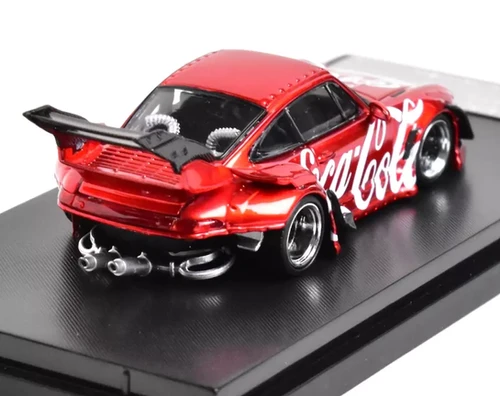 PORSCHE RWB 993 HIGH TAIL COKE COCA COLA 1/64 DIECAST CAR BY SW