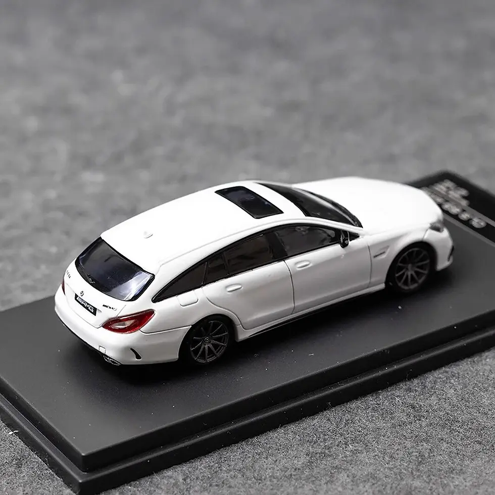 Thumbnail: MERCEDES BENZ CLS 63 AMG SHOOTING BRAKE WHITE 1/64 DIECAST CAR BY KING MODELS
