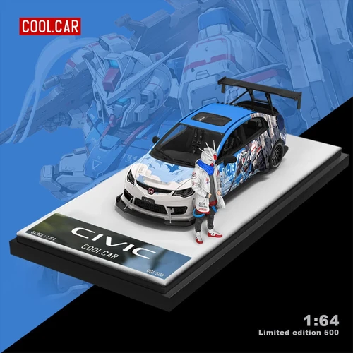 BANDAI - civic 2021 HONDA CIVIC TYPE R (FK8) RHD CRYSTAL BLACK PEARL 1/18