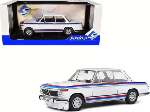 1971 BMW 2002 TII TURBO EVOCATION WHITE 1/18 DIECAST MODEL BY