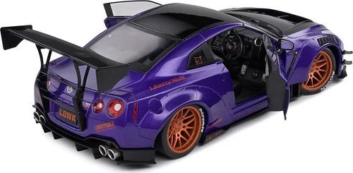 2022 NISSAN SKYLINE GT-R R35 LIBERTY WALK PURPLEZILLA 1/18 BY