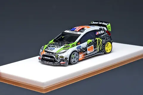フォード フォーカス WRC 1/64 モンスターエナジー FORD FIESTA KEN BLOCK HOONIGAN #43 MONSTER DRINK 1/64 RESIN CAR BY