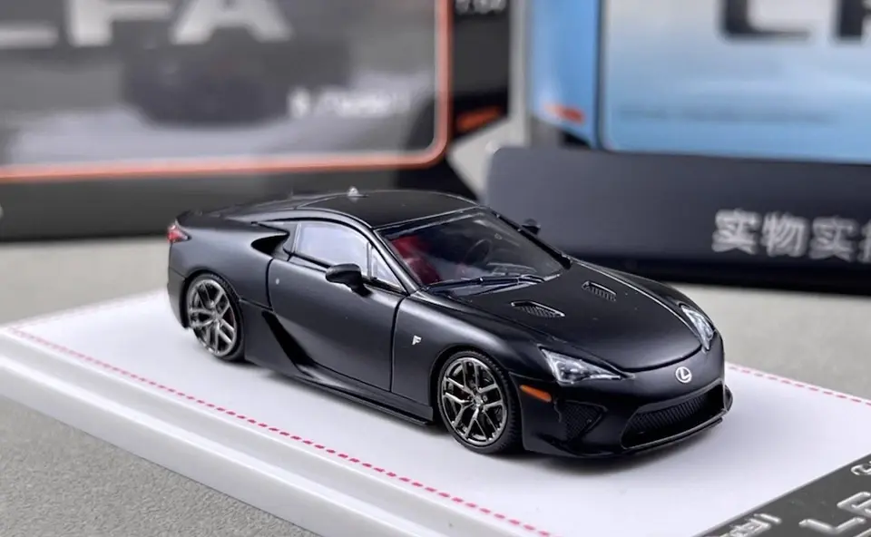 Thumbnail: LEXUS LFA LFA10 HOOD OPENS MATTE BLACK 1/64 DIECAST CAR BY MODEL ONE