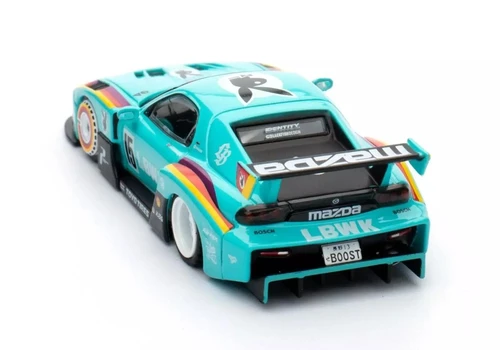 MAZDA RX-7 FD3S LBWK LB-SUPER SILHOUETTE TEAL 1/64 DIECAST CAR BY