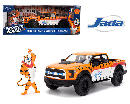 Jada Toys2017 フォード F-150 ラプター & トニーザタイガー 2017 FORD F-150 RAPTOR TRUCK TONY TIGER FIGURE FROSTED