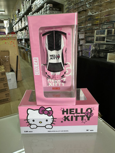 LAMBORGHINI GTEVO HELLO KITTY LIGHT PINK 1/64 DIECAST CAR MODEL BY