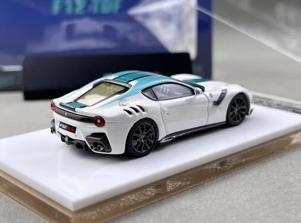 Thumbnail: FERRARI F12 TDF TAILOR MADE VERDE SCURO HOOD OPENS 1/64 CAR BY STANCE HUNTERS