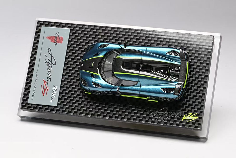 Thumbnail: KOENIGSEGG AGERA RS APAXPO FOSHAN EXHIBITION 1/64 RESIN CAR BY GUO MODEL 150 PCS