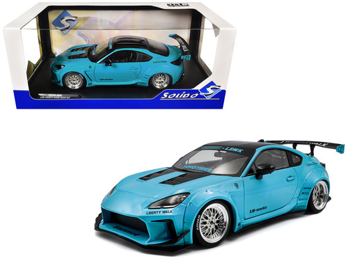 2024 TOYOTA GR86 LBWK BODY KIT BABY BLUE 1/18 DIECAST CAR BY