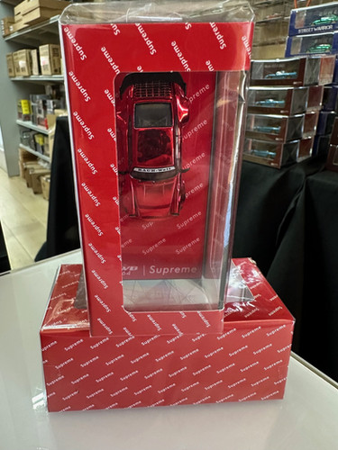 PORSCHE RWB 964 SUPREME LIVERY RED CHROME 1/64 DIECAST CAR MODEL