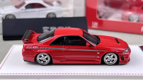 日産GTR ミニチュア NISSAN SKYLINE GT-R R33 NISMO 400R HOOD OPENS 1/64 DIECAST CAR BY