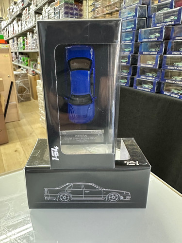NISSAN SKYLINE GT-R ER34 URAS BLUE 1/64 SCALE DIECAST CAR MODEL BY