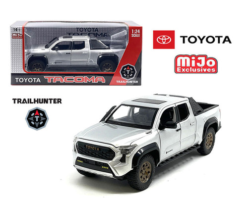 ミニカー TOYOTA TACOMA TRAILHUNTER (SILVER) 2024 TOYOTA TACOMA TRAILHUNTER SILVER 1/24 DIECAST TRUCK MODEL